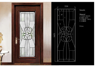 Geleneksel Kapı Dekoratif Panel Camı 3mm-19mm Saydam Renkli ve Yansıtıcı Cam