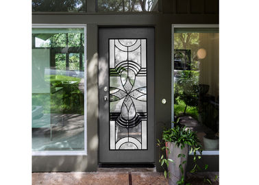 Doğal Işık Zarif Giriş Kapısı Özel Dekoratif Cam Pencereler Basit Difüzyon Sanat
