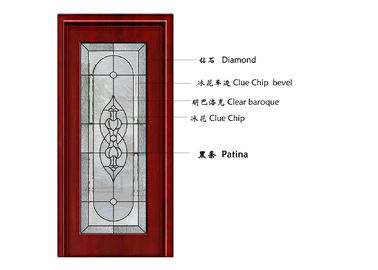 Sanat Yapıları Dekoratif Desenli Cam Paneller / Kapılar için Dekoratif Paneller