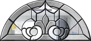 Kapı / Pencere Dekoratif Desenli Cam, Pirinç / Nikel / Patine Dekoratif Cam Paneller